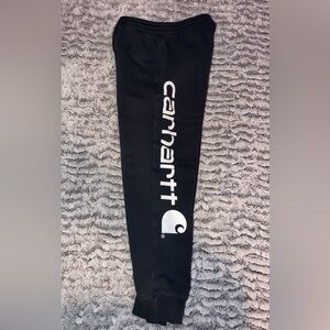Carhartt Kids Sweatpants in Black with Logo
